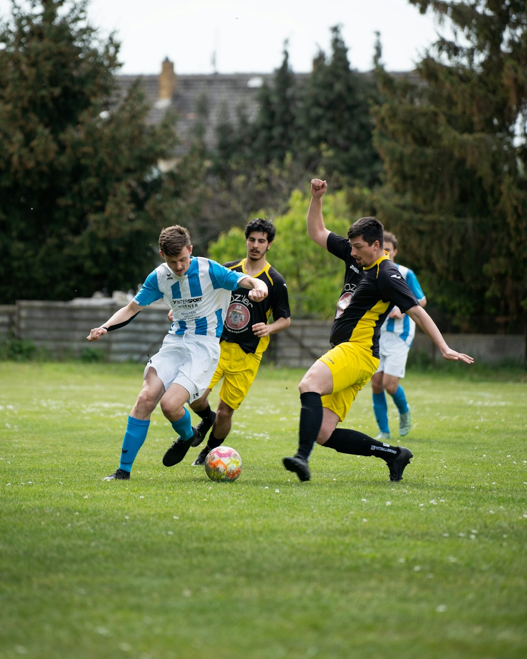 Young defender making a tackle